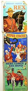 3 Vintage Rand McNally Elf Buch Sargent Preston Super Circus + Ding Dong Schule - Bild 1 von 10