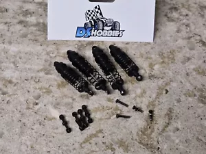 Losi Mini Drag 1/16 Threaded Shocks Absorbers Springs Front & Rear Set Mounts - Picture 1 of 4