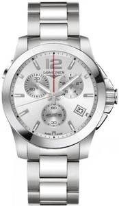 Longines Conquest Silver Dial Quartz Mens Watch l3.702.4.76.6 - Imagen 1 de 1