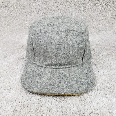 Sombrero Goorin Bros Gris Lana 5 Paneles Gamuza Ala Cuero Correa Gorra Trasera Hecho en EE. UU. Foto 1 de 4