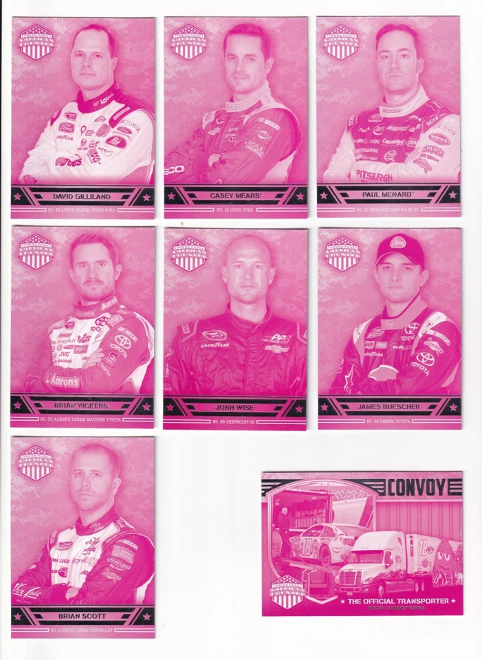 2014 Am Thunder MAGENTA PARALLEL PROOFS #36 Brian Vickers--ONE CARD ONLY! - Image 1 of 1