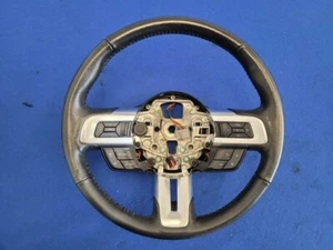 2015-2017 Ford Mustang EcoBoost S550 Steering Wheel Leather M/T Driver 2652 - Foto 1 di 12