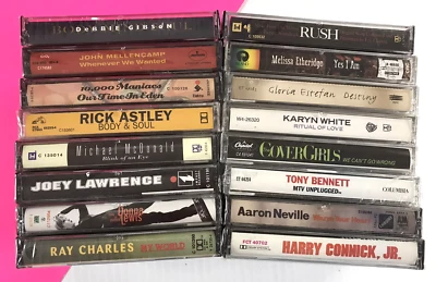 16x SEALED NEW CASSETTE Lot: Vintage late 80's/early 90's *see details #1639 - Image 1 of 4