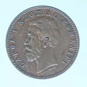 ROMANIA CAROL I 2 BANI 1882 MONETE COLLEZIONE RAME COPPER COIN - Imagen 1 de 2
