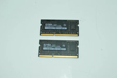 Elpida 4 GB (2 x 2GB) 1Rx8 PC3-12800S-11-10-B2 DDR3 Laptop Memory - Image 1 of 3