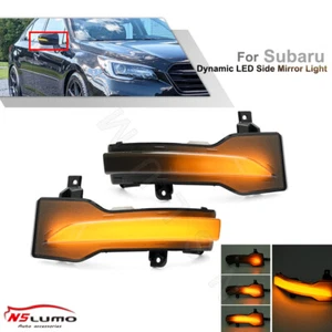 LED Dynamic Side Mirror Turn Signal Light For Subaru Outback Forester Crosstrek - Picture 1 of 12