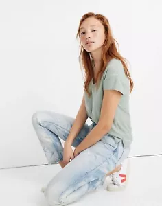 Madewell Jeans Size 27 The Perfect Vintage Jean in Tonal Tie Dye Edition Bleach - Picture 1 of 13