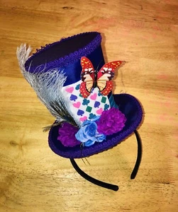 Miss Mad Hatter Ladies Fancy Dress Wonderland Fairy Tale Adults Book Day Costume - Picture 1 of 4
