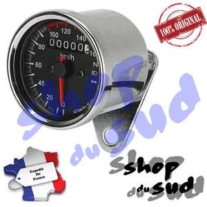 COMPTEUR CHROME ROND Ø66MM HONDA GB CB 400 500 BMW DUCATI TRIUMPH TT SR VIRAGO - Picture 1 of 5