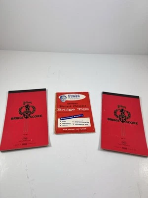 Pontas de ponte oficiais Charles Goren contagem de pontos vintage + almofadas de pontuação Hytone - Imagem 1 de 4