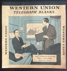 VINTAGE WESTERN UNION BLANKS TELEGRAPH BOOK - 1226 (60) - Picture 1 of 12