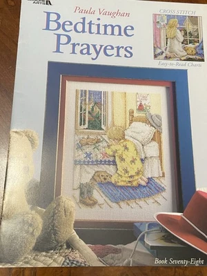 Leisure Arts Cross Stitch Pattern Leaflet Paula Vaughn - Bedtime Prayers - #78 - Image 1 of 4