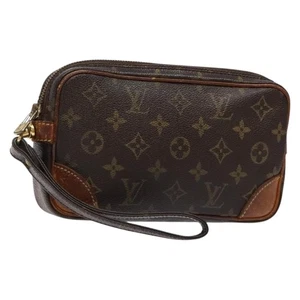 Auténtico bolso clutch Louis Vuitton con monograma Marly Dragonne PM M51827 LV 140326 - Imagen 1 de 19