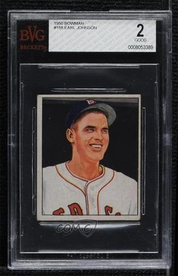 1950 Bowman Earl Johnson (Copyright) #188 BVG 2 - Image 1 of 2