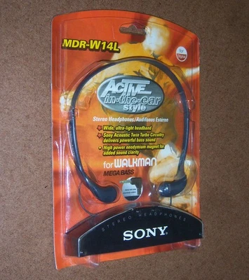 Sony MDR-W14L Auriculares Estéreo Verticales Intrauditivos Ligeros 1996 Nuevo de Lote Antiguo Foto 1 de 4