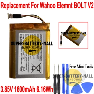Batería Wahoo 1600mAh Batería Original Para Wahoo Elemnt BOLT V2 Batería - Imagen 1 de 2