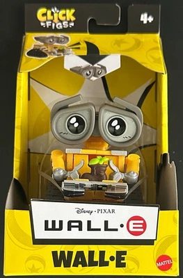 Disney Pixar Click Figs WALL-E 3" Ação Mover Clique para Mudar Figura 2 Poses NOVO - Imagem 1 de 4