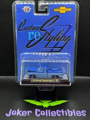 M2 Machines 1973 Chevrolet Cheyenne Super 10 Custom ReStyling Blue HS71 25-32 - Image 1 of 2