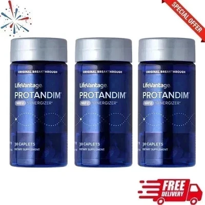 3 Pack Protandim NRF2 Synergizer Dietary Supplement Capsule - 90 caplets - Image 1 of 2