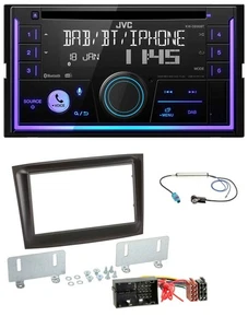 JVC MP3 USB 2DIN DAB Bluetooth CD Autoradio für Fiat Doblo ab 2015 schwarz - Bild 1 von 9
