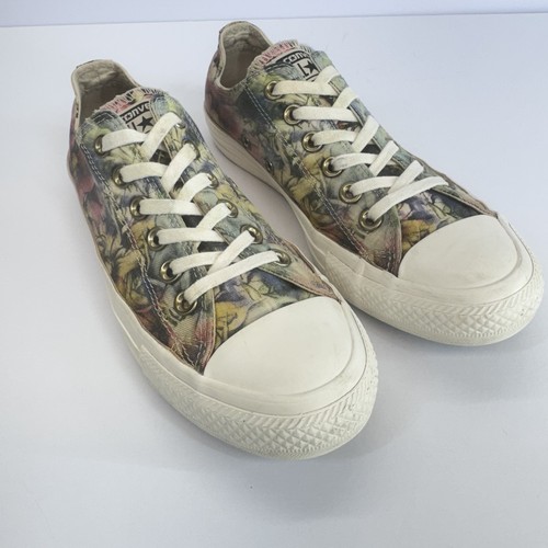 Converse All Star donna taglia 7 basse stampa floreale 547279F stringate casual tela