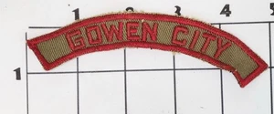GOWEN CITY Rocker Patch Embroidered Sew On Vintage - Picture 1 of 1