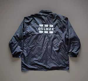 Veste Serge Blanco 15 Quinze Vintage Retro Jacket / Rugby / 8.11.1980 / Bleu XL - Imagen 1 de 9