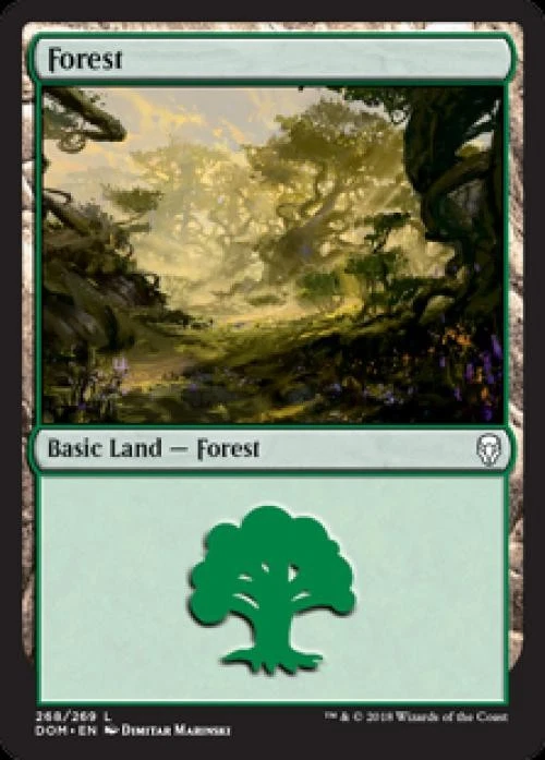 Forest (268) -Foil Near Mint MTG Dominaria - Image 1 of 1