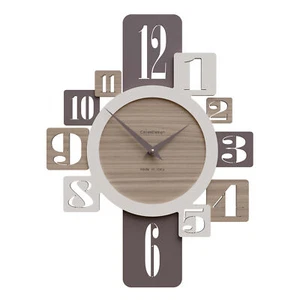CalleaDesign Orologio da parete in legno per cucina o soggiorno di design modern - Foto 1 di 4
