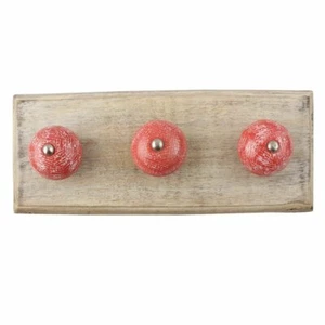 Madera Hecho a Mano Floral Pared Ganchos Colgadores Soportes Colgante Clave Paño - Imagen 1 de 2