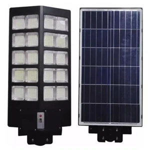 LAMPIONE STRADALE LED 1500 W CON PANNELLO SOLARE TELECOMANDO CREPUSCOLARE FARO - Imagen 1 de 3