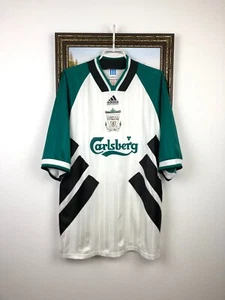 Liverpool Away football shirt 1993 Soccer Adidas Jersey Mens Trikot Rare Size XL - Picture 1 of 11