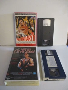 VHS PENITENTIARY II & OUT FOR BLOOD (PERFECT KEPT PLAYABLE CONDITION) - Picture 1 of 16