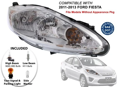 Faro Ford Fiesta 2011 2012 2013 paquete sin apariencia lado del pasajero FO2502295 Foto 1 de 4