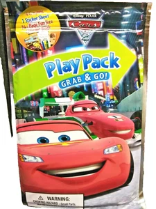 Disney Pixar Cars 2 Play Pack Grab & Go RARE Francesco Bernoulli Car on Cover - Picture 1 of 7