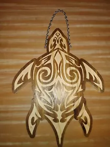Turtle tribal carved wood wall decor Wild life - Picture 1 of 3