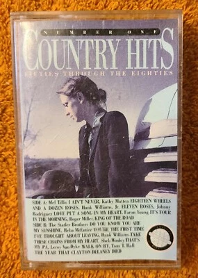 Number One Country Hits: 50's through the 80's by Various Artists Cassette Tape  - Image 1 of 4