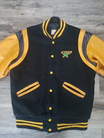 Vintage Minnesota North Stars NHL Hockey Varsity Lettermen Jacket Mens Size 40 Cover