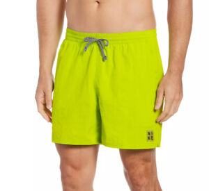 Nike Solid Icon 5" Volley Swim Shorts Green NESSB636-312 Men's NWT