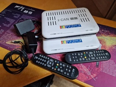 I-CAN - DECODER DIGITALE TERRESTRE - 1100T ICE - USATO , 2 Pezzi  - Immagine 1 di 2