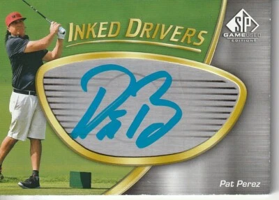 2024 SP Game Used Golf Pat Perez Auto Inked Drivers Manufactured Club Face - Image 1 of 2