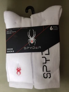 Neu Spyder 6 Paar halbgepolsterte Crew-Socken für Herren. - Bild 1 von 4