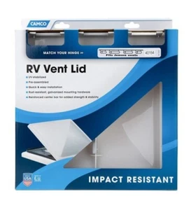 Camco White RV Jensen Lid Vent Hatch Cover 14 x 14 - RVs, Motorhomes, Caravans - Picture 1 of 3