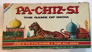 Vintage " PA-CHIZ-SI " The Game of India (aka Parcheesi) board game  (1960s)