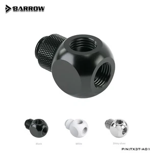 Barrow G1/4" Swivel Rotary 3 Way Splitters Ball Fitting Adapter Male to Female - Afbeelding 1 van 12