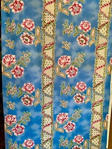 Quilt Fabric “Avignon” Sharon Yenter In Beginning OOP RARE Pillar Print Blue - Picture 1 of 4