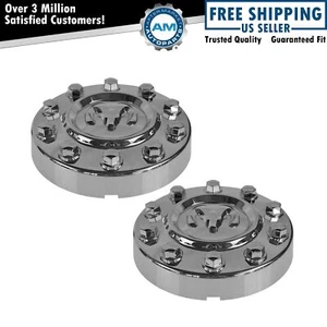 OEM Mopar Wheel Hub Center Cap Front Chrome Pair for 11-16 Ram 4500 5500 New - Picture 1 of 4