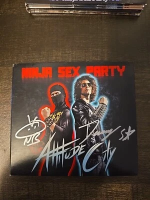 Ninja Sex Party - Attitude City CD - SIGNED Danny Sexbang Ninja Brian Autograph - Image 1 of 3