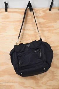 Autentica borsa PRADA grande pannolino bambino blu notte tracolla regolabile - Foto 1 di 19