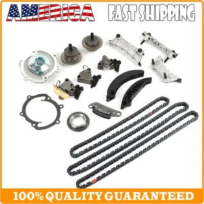 Timing Chain Kit Water Pump For 2007-2011 Cadillac STS 2011-2015 GMC Acadia 3.6L - Image 1 of 4